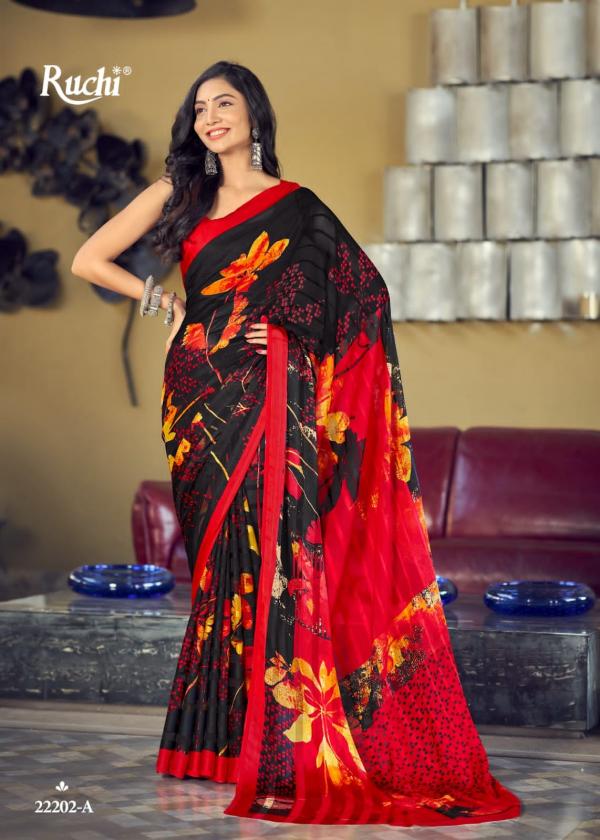 Ruchi Vartika Silk 2nd Casual Wear Satin Silk Saree Collection
